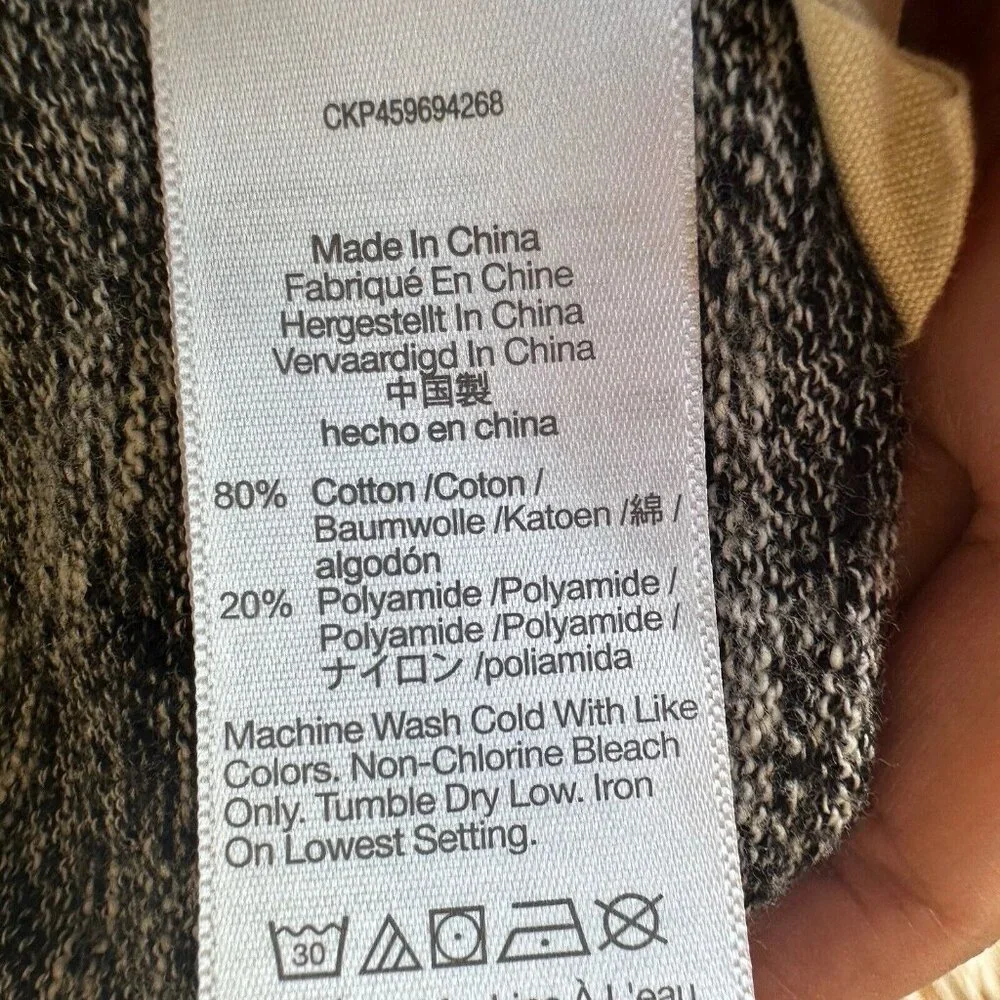 Madewell Landscape Cardigan Sweater‎ Women's Small Marbled Gray Pockets